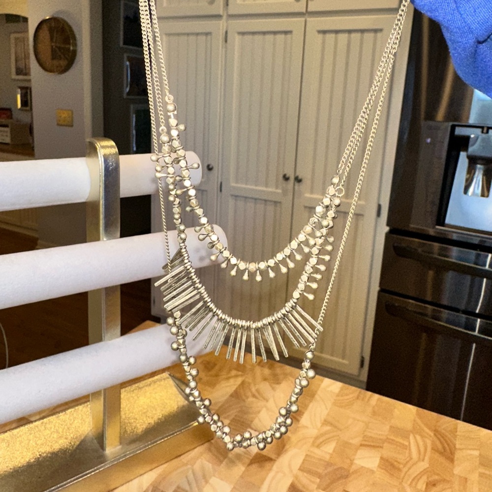 Stylish Gold Layered Necklace